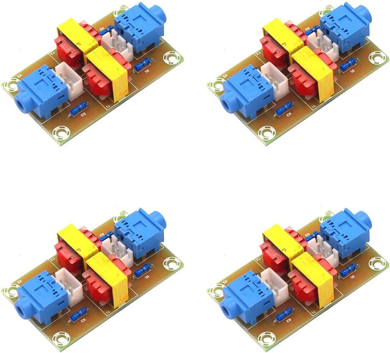 hiBCTR 4-Packs XH - M372 Stereo Audio isolators for Vehicle use, eliminating Common Ground Interference, isolating Current Noise, and Acting as Transformer couplers. They Have a 3.5mm Audio Socket. - Image 1